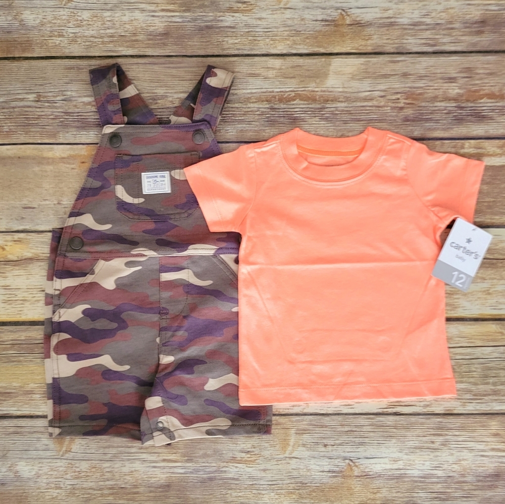 Carter's Boy Camo Romper Set 12M